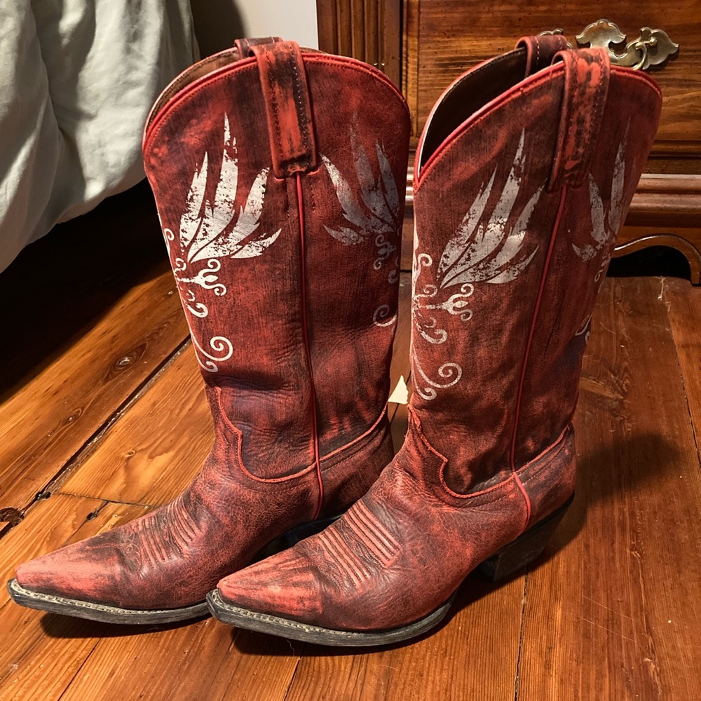 Red Cowgirl boots